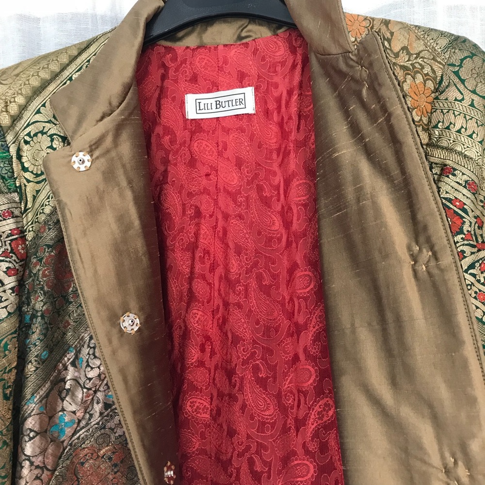 Lili Butler jacket Indian Brocade ONE OF A KIND - Picture 9 of 10